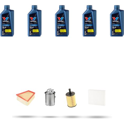 Kit tagliando 4 FILTRI e 5L OLIO compatibile con Vw POLO IV (9N) 1.4 TDI 51kw Dal 2005 al 2009 (1/5)