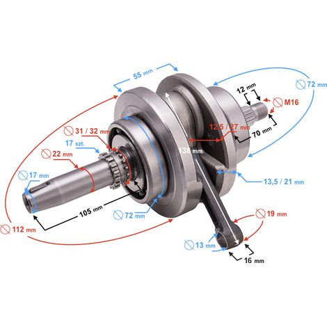 Cigüeñal Hyper 125 (1/3)