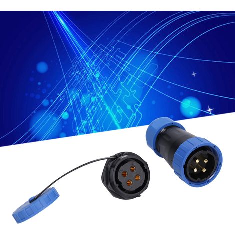 Lötloser LP28-Mutternverbinder, 45 A, Hochstrom, IP68 wasserdicht, für die Luftfahrt lötlose mehradrige Stecker- und Buchsenklemmen, 250 V, 45 A, 4 Leiter. (1/5)