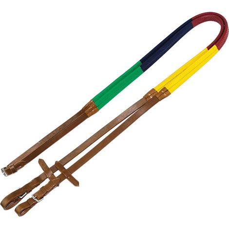 Redini inglesi multicolor in cuoio ricoperto in gomma: Full, Marrone