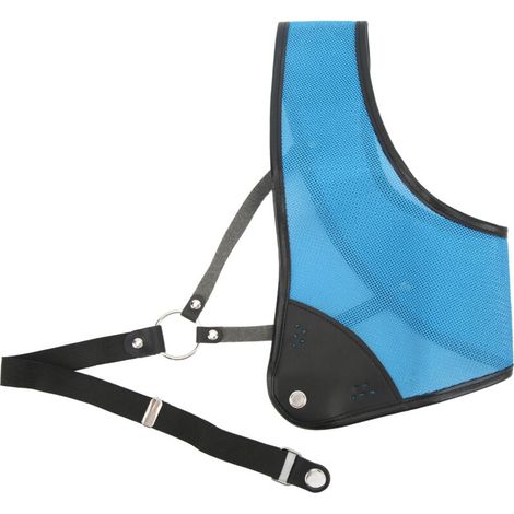 Protecteur de Poitrine d'Arc Bleu Ajustable pour Tir à l'Arc et Chasse, Gauche, Adultes et Jeunes