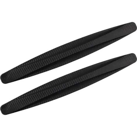 2 pièces voiture pare-chocs protecteur bande garde coin Protection bandes anti-rayures Crash lame Anti-collision Auto accessoires noir (1/5)