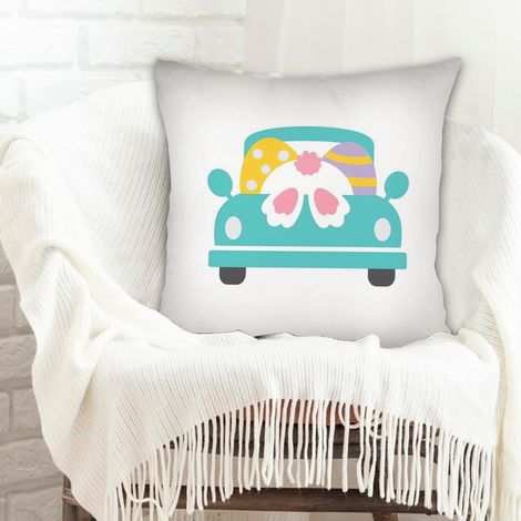 Housse de coussin décorative à la mode pour la maison doux et respirant pour le Jour de l'An, Noël, Pâques