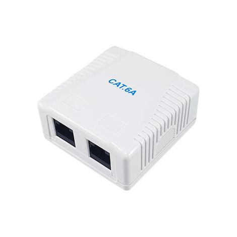 Toma mural Equip 235216 blanca doble puerto RJ45 (1/4)