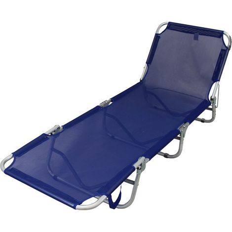 Lettino prendisole pieghevole da mare in alluminio GREY (1/5)