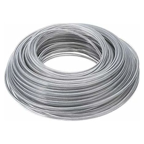 Coupe Bordure Universel Tondeuse à cordes 3.0mm ligne de coupe-bordures en acier coupe-brosse en fil d'acier robuste pour bouton de tête de bosse débroussailleuse de jardinage (1/5)