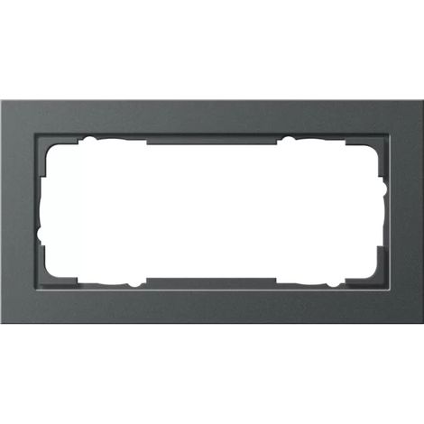 Gira Abdeckrahmen 2f o.M. Gira E2 Anthrazit 100223 (1/2)