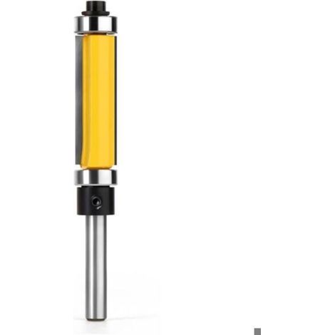 Toupie À Roulements Supérieur Et Inférieur - Diamètre De Coupe 12 mm - Hauteur De Lame 38 mm - Tige 6,35 mm - Pour Routeur CNC Et Bois (1/4)
