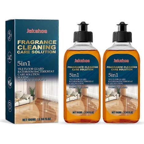Nettoyant multi-surfaces pour sols en bois, carrelage et carrelage, 2x, pour le polissage et l'éclat des sols. Détergent anti-salissures. Entretien du bois. (1/4)