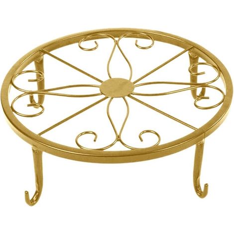 Supporto per vaso di fiori in ferro battuto – metallo – decorativo – per piante in vaso