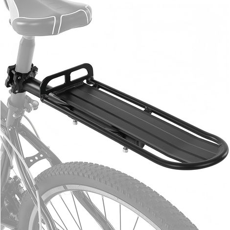 Portaequipajes trasero de aleación de aluminio, portabicicletas, portaequipajes retráctil, portaequipajes universal, portaequipajes trasero para bicicleta de montaña, carga máxima 10 kg (1/5)