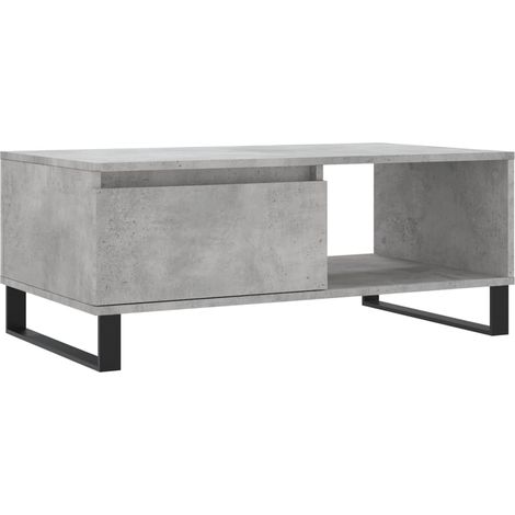 Maison Exclusive - Couchtisch Betongrau 90x50x36,5 cm Holzwerksto