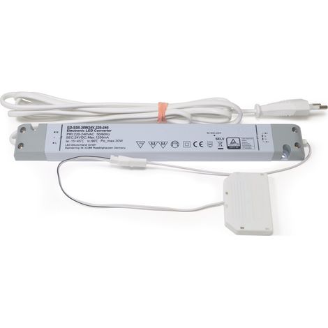 Convertitore LED 230 V 24 V 30 W Distribuzione a 6 vie