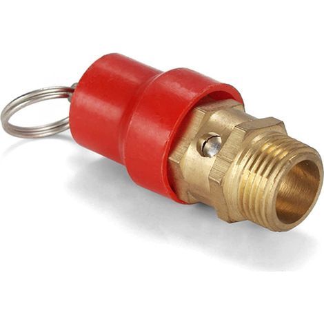 DN20, G1/2 thread, 8 kg, air compressor safety valve - copper, 2 pieces.High quality enhances quality of life. (1/5)