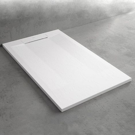 Plato de ducha pizarra SUEZ blanco  70x70 cm (1/5)