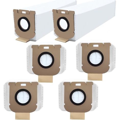 6Pcs Sacs À Poussière Pour Dreame Z10 Station Aspirateur De Poche Pièces De Rechange,Grande Capacité,Sacs À Poussière En Tissu Non (1/5)