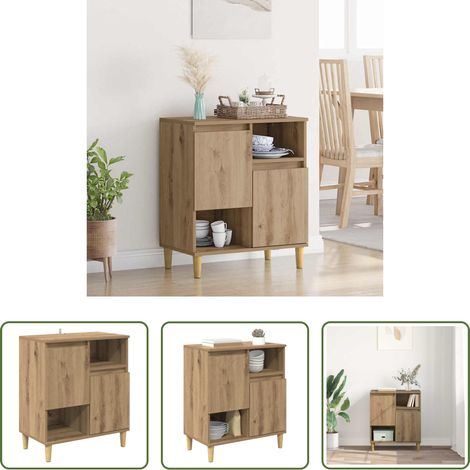 vidaXL Holzwerkstoff - Sideboard Artisan-Eiche 35 x 60 x 70 cm Holzwerkstoff (1/5)