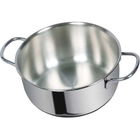 Cazuela de acero inoxidable con 2 asas de 26 cm Dune Metalsomma
