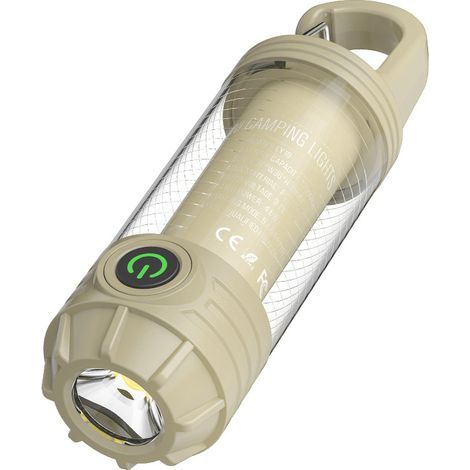 Camping-Laterne – wiederaufladbare Mini-LED-Laterne – ABS – Kaki (1/5)