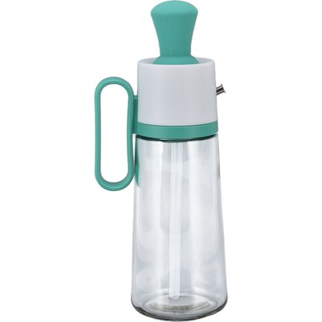 Bouteille d'huile étanche de 550 ml avec graduation visible, pour une utilisation en extérieur, verte (1/5)