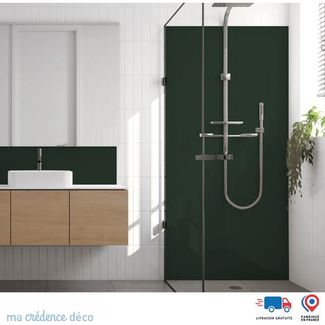 Panneau de douche : Vert sapin - Alu composite - 90 - 245 (1/3)