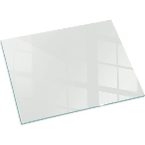 Piastra Per Camino Decorazione Per Pavimento In Vetro Per Camino Per Focolare Moderno per la legna Colore Grigio 80x60 cm (1/5)