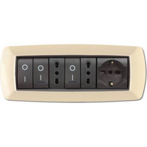 PLACCA LIFE LIVING PLAST AVORIO 7P