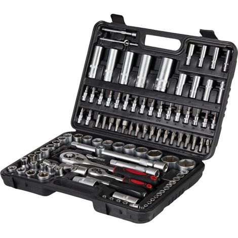 Set di Chiavi a Bussola con Cricchetto 108 Pezzi Professionale con Valigetta (1/4)