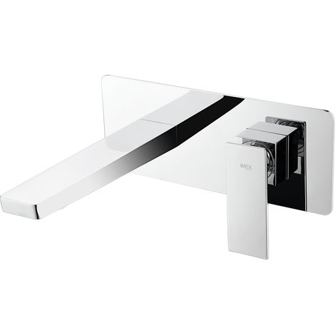 Robinet de lavabo avec mitigeur  Modèle PISA  Couleur Gris finition chromée [ IMEX® ]