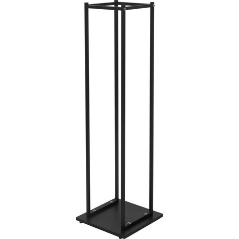 ML-Design Kaminholzregal 33x115x33 cm rechteckig, Schwarz, Metall, Innen/Außen, Brennholzregal Holzaufbewahrung aus beschichtetem Stahl, Kaminholzständer Kaminholzhalter Feuerholzregal für Kamin/Ofen