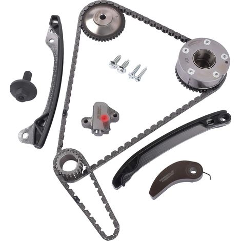 Kit de cadena de distribución, compatible con modelos Dacia y Renault, material de acero, sincronización optimizada del motor, fácil instalación, especificaciones OEM. (1/5)