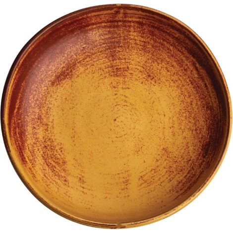 Assiettes creuses calottes terre de sienne Canvas 23 cm - Ref FA313 - Olympia (1/5)