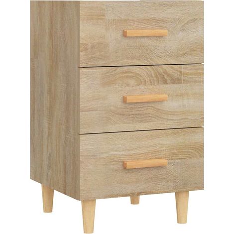 Maison Exclusive - Comodino Rovere Sonoma 40x40x66 cm in Legno Multistrato (1/5)