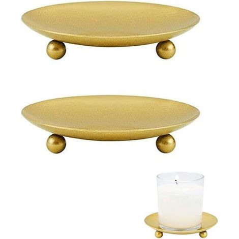 BelleRise - Un ensemble de deux chandeliers, adaptés aux bougies de 9 cm de diamètre maximum, au design élégant. (1/5)