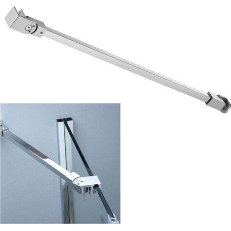 Barre de Stabilisation 500mm Acier Inoxydable pour Paroi Douche Italienne Verre Épais 6-10mm (1/4)