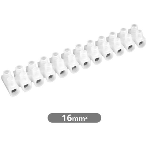 Pack 10 Regleta de conexión 16mm blanco GSC 1000522
