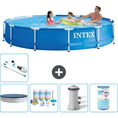 Intex Piscine Tubulaire Ronde - 366x76 cm - 6-pièces S31555 (1/5)