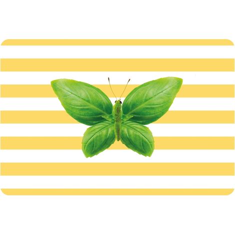 WD LifeStyle Tovaglietta Double-Face 43 x 30 Cm in PVC Decoro Farfalla