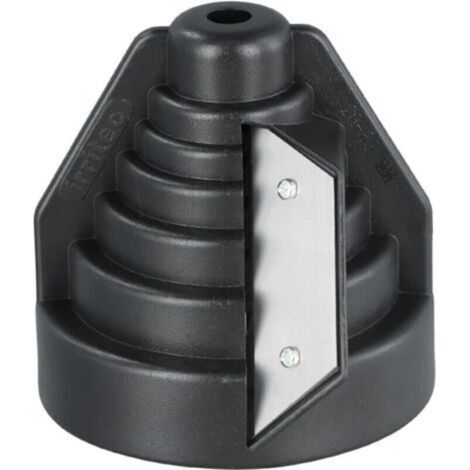 Chaflanqueador para tubos de plástico, desbarbador multicapa de PE, desbarbador de cobre para tubos de plástico de 20 a 63 mm, ideal para tubos Crezuo.-Crezuo