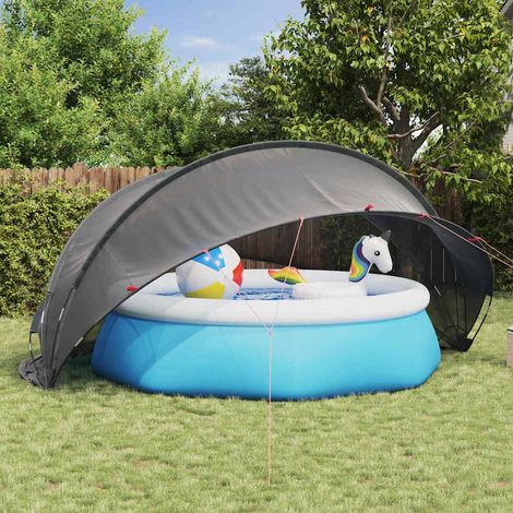 Pool-Dome Schwarz 472 x 460 x 229 cm (1/5)