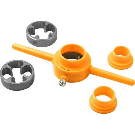 Jeu de 6 filetages pour tuyaux en PVC avec poignées en ABS et diamètres de 1/2″ à 1″ - MARQUE