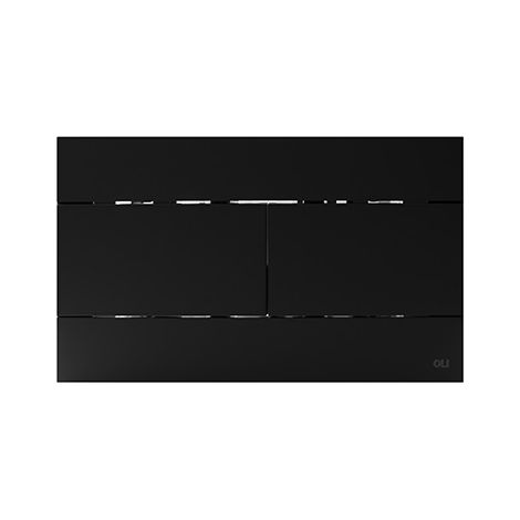 Oli Bouton de chasse WC - Koło Slim 2 - Noir Mat - Design Minimaliste - Durable et Élégant (1/5)