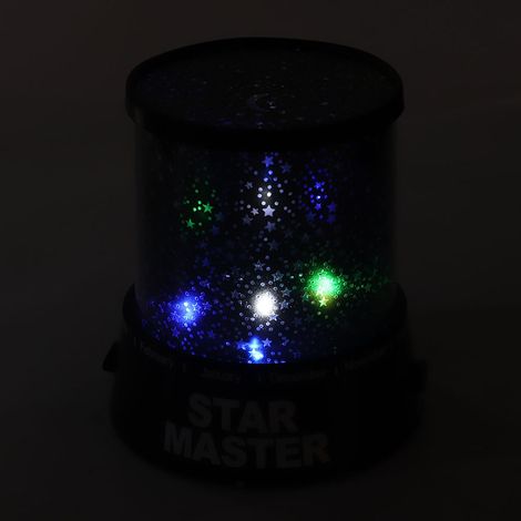 Nachtlicht aus Kunststoff mit LED-Projektion und Sternenhimmel, dekorative Lampe fürs Schlafzimmer, Weihnachtsgeschenk (1/5)