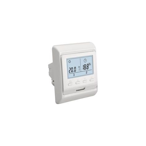 Thermostat programmable hebdomadaire à affichage numérique blanc, AC230V 16A, adapté au chauffage par le sol électrique avec sonde de 3 m (1/5)