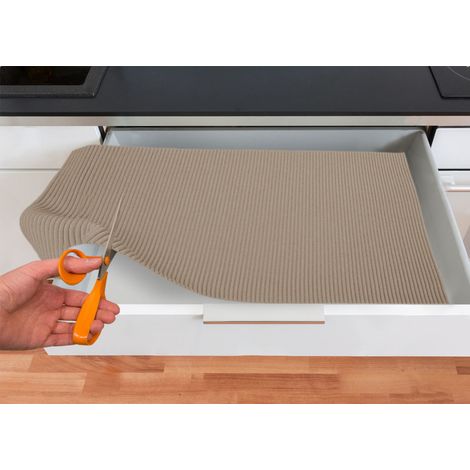 Tappetino Gommato Antiscivolo Multiuso Per Cassetti e Superfici Colore Tortora, misura65x500cmcoloreTortora (1/4)