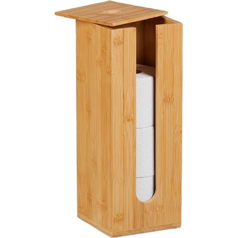 Porta rotoli di carta igienica in bambu (1/5)