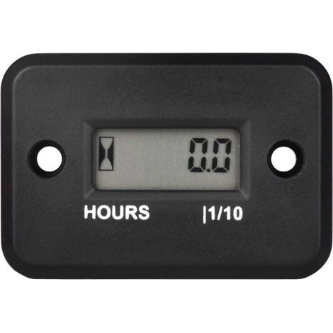 Digital inductive hour meter for maintenance, waterproof design for lawnmowers, chainsaws, motorcycles, snow blowers (1/4)