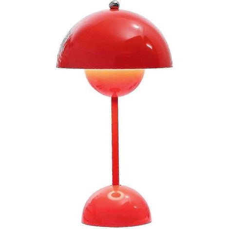 Lampada da tavolo nordico danese-pulsante floreale ricaricabile stile germanica del nord (1/5)