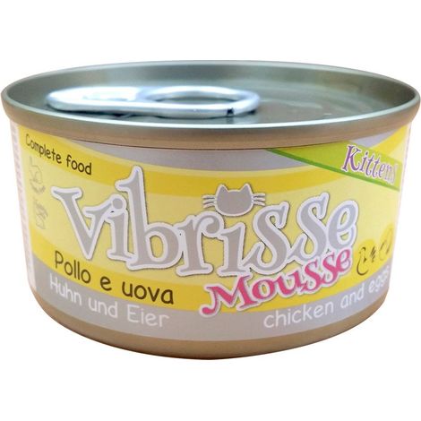 24 boîtes de 70 g chacune: Vibrisse Mousse Kitten poulet et œufs 24 boîtes de 70 g chacune