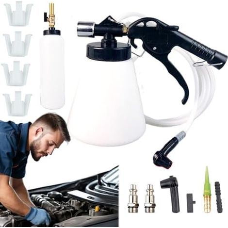 Purgeur de frein à vide – 1 L manuel liquide Machine chasse frein, kit purge d'embrayage, outils système freinage pour toutes les automobiles Section B - (1/5)
